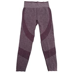 PINK Victoria’s Secret L Purple Seamless Leggings High Waist Full Length Yoga